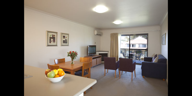 Recently refurbished one bedroom apartment living room