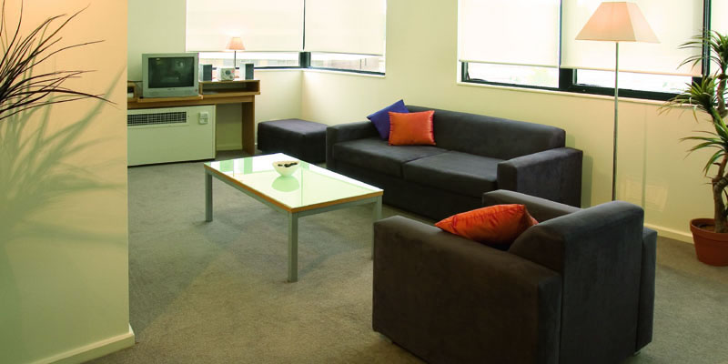 Living Area - One Bedroom Apartment